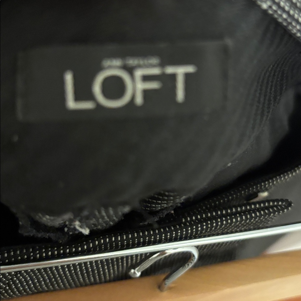 Loft Classic Black Patterned Pants - image 5